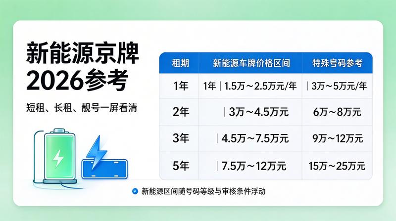 2026年北京车牌管理政策
